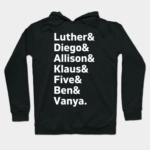 umbrella academy members Hoodie by gochiii